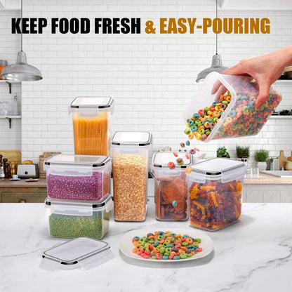 Food Storage Container - Airtight and BPA Free Kitchen Container Set of 7pcs - House Flexa