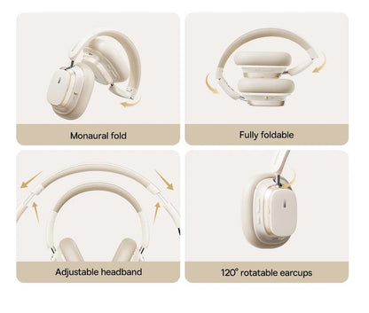 Baseus Bowie H1s Wireless Headphones | Bluetooth 5.4 Noise Canceling 120H Battery - House Flexa