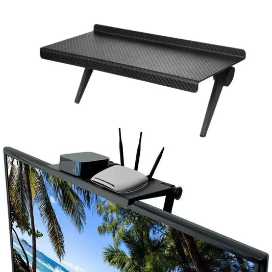 No Drill Computer TV Screen Storage Rack - House Flexa
