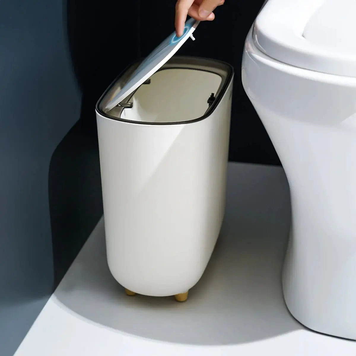 Narrow Press Ring Trash Can - House Flexa
