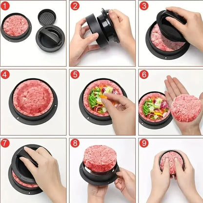 Non Stick Hamburger Press Mold Meat Pie Maker - House Flexa