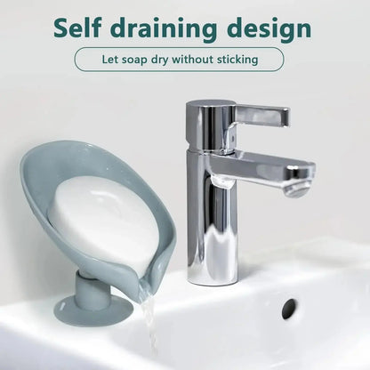 Leaf Shape Drain Soap Holder - House Flexa