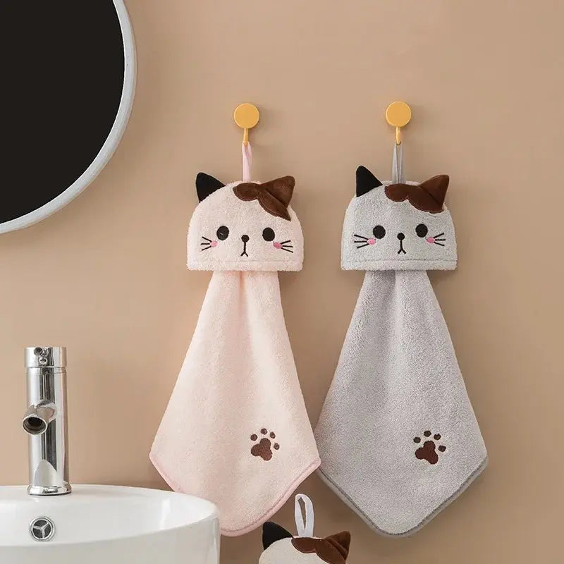 Cute Cat Hanging Towel - House Flexa