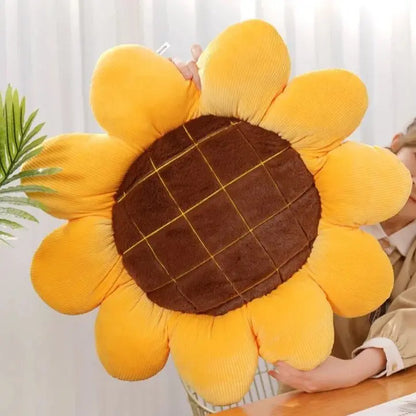 Sunflower Flower Shaped Throw Pillow - House Flexa