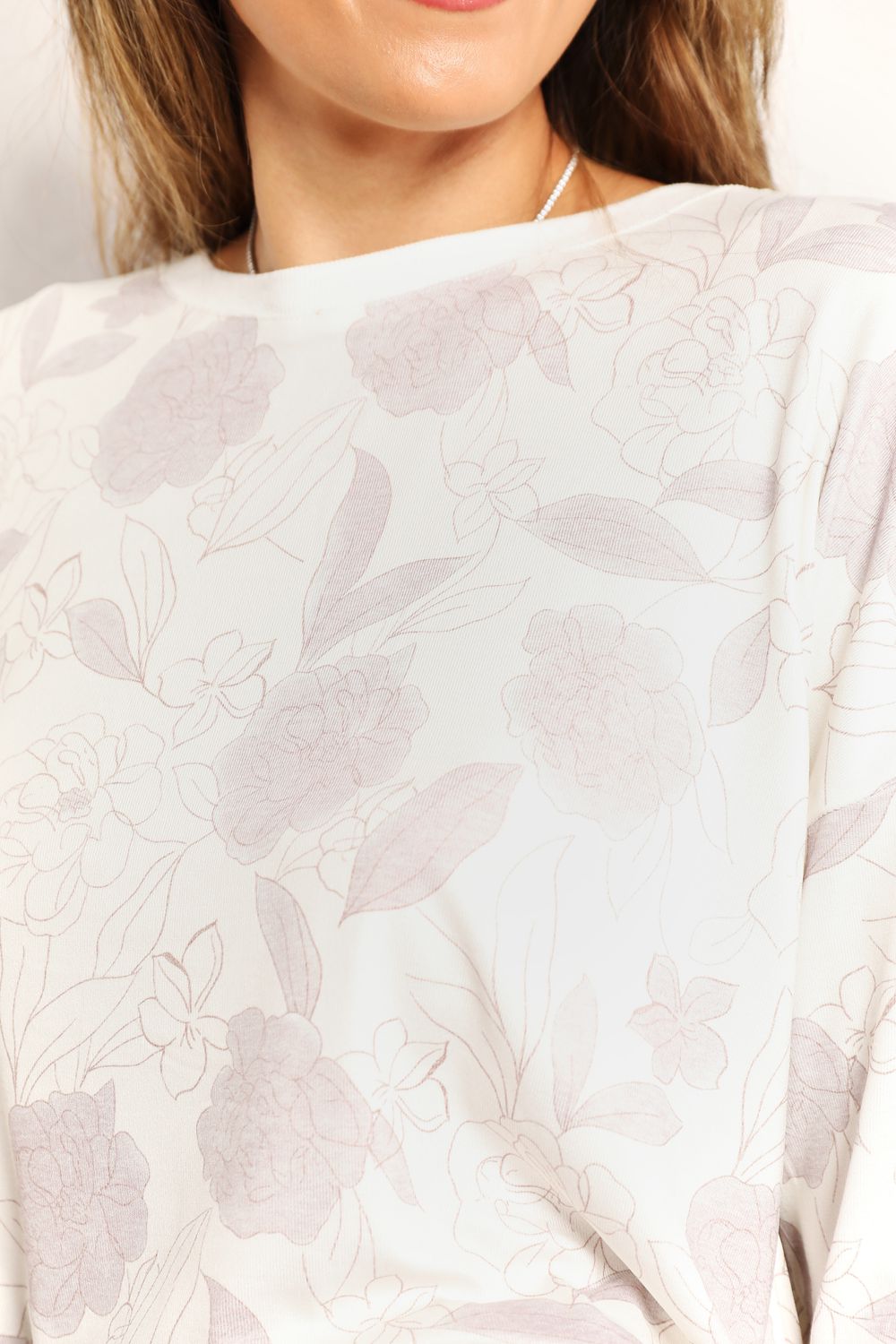 Double Take Floral Long Sleeve Top and Shorts Loungewear Set - House Flexa